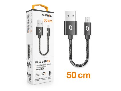 27887 aligator premium datkp35 micro usb 50cm cerny