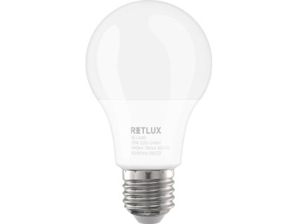 28247 retlux rll 449 a60 e27 3dimm 10w ww