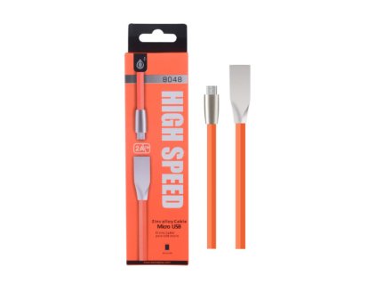 28328 datovy a nabijeci kabel plus microusb n8048 oranzovy