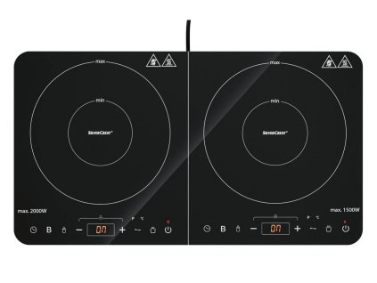 Silvercrest SDI 3500 E1 – dvojitý přenosný indukční vařič (3 500 W)