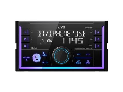 JVC KW‑X850BT – 2DIN multimediální autorádio s Bluetooth a RGB podsvícením