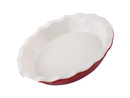 Lamart CASA LT9204 – kulatá zapékací mísa 1,2 l (⌀ 26,5 cm), barva červená/bílá