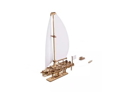 30557 ugears 3d drevene mechanicke puzzle jachta the ocean beauty 95 dilku