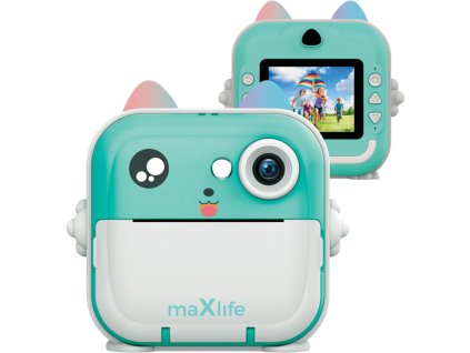 30641 maxlife mxpc 100 modra kamera s tiskarnou