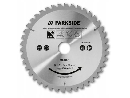 KOTOUC NA REZANI DREVA A KOVU PARKSIDE PSH 21042 210 MM 42 ZUBU