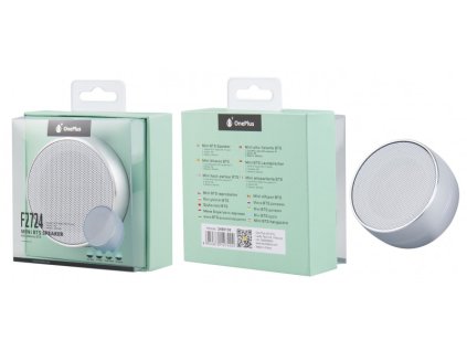 Mini speaker PLUS F2724 s FM rádiem, silver