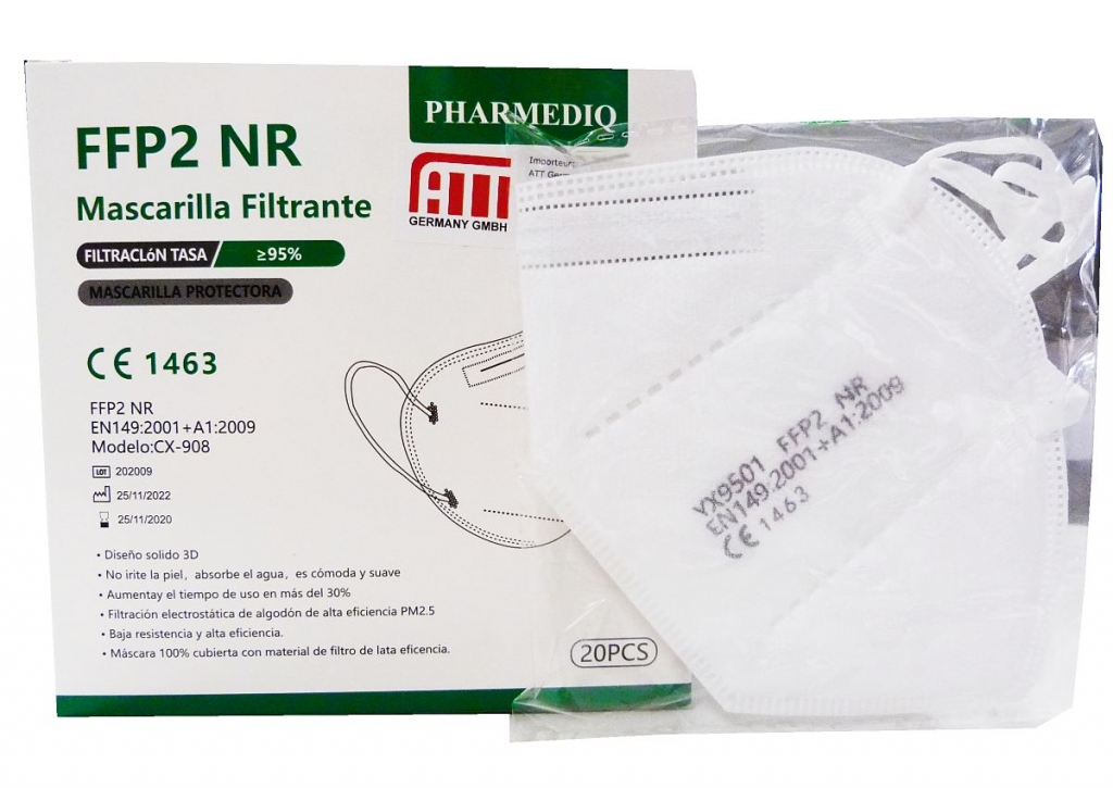 Respirátor FFP2 Pharmediq CX-908 /20KS/