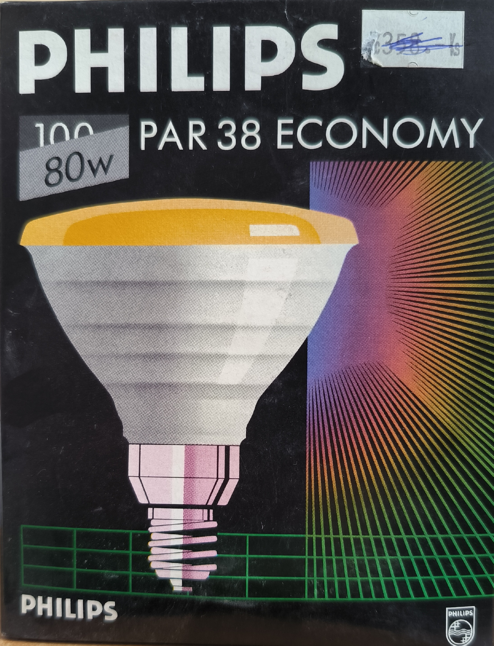 Fotografie Philips PAR38, 80W, 680 lumenů, E27 žlutá