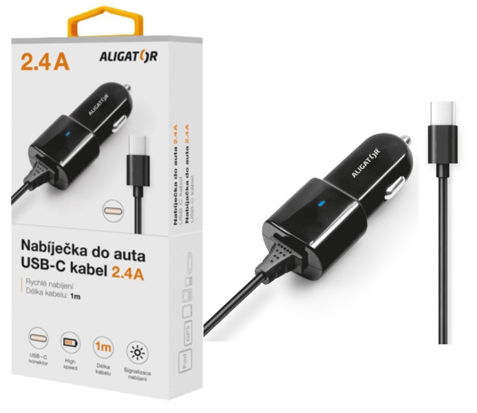 ALIGÁTOR Aligator CHA0025 USB-C, 2,4A