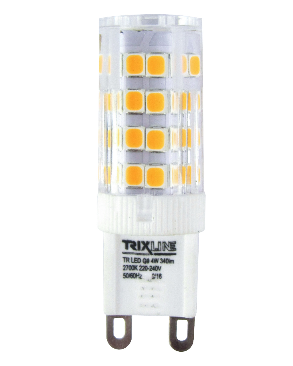 Fotografie LED žárovka Trixline 4W G9 teplá bílá