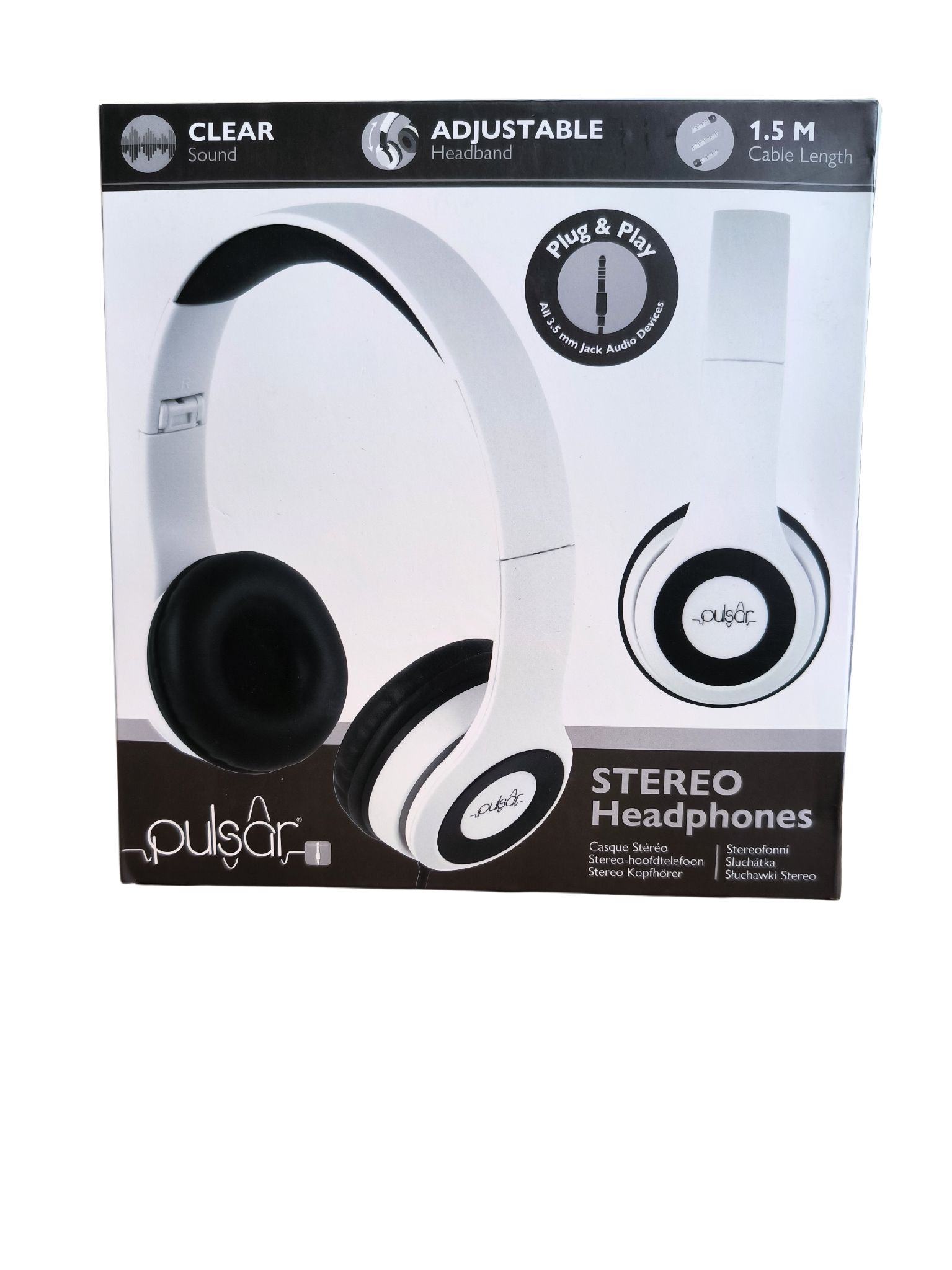 Pulsar stereo sluchátka 2571562 bílá