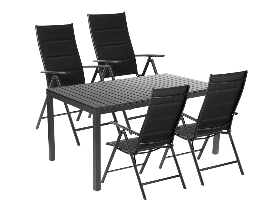 Fieldmann FDZN 5040 + FDZN 5016 - zahradní stůl + 4 křesla