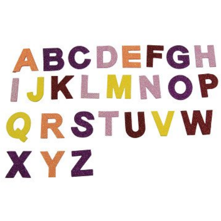 Fotografie Sada samolepicích písmen a číslic, 130ks