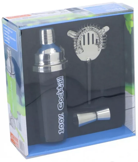 Fotografie Koktejlová sada 3 kusy - koktejlový šejkr 450ml