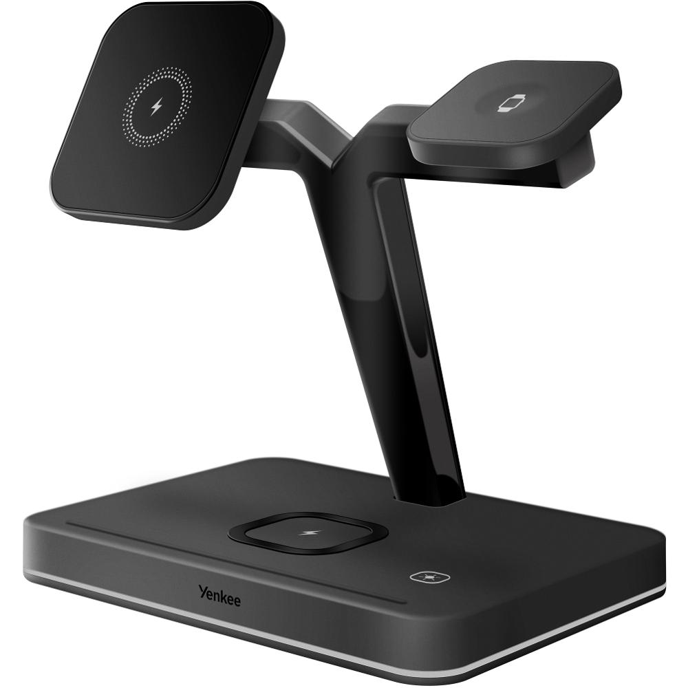 Fotografie Magnetická bezdrátová nabíjecí stanice 3 v 1 Yenkee YAC 5320