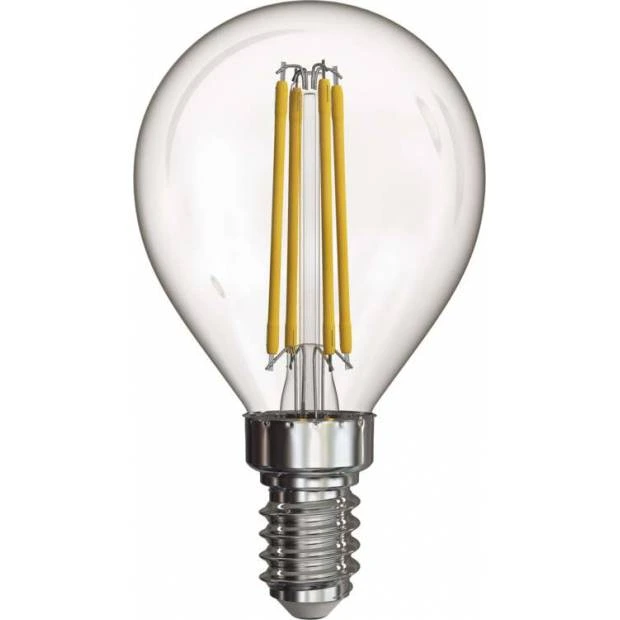 Emos LED žárovka Filament Mini Globe / E14 / 4 W (40 W) / 465 lm / neutrální bílá