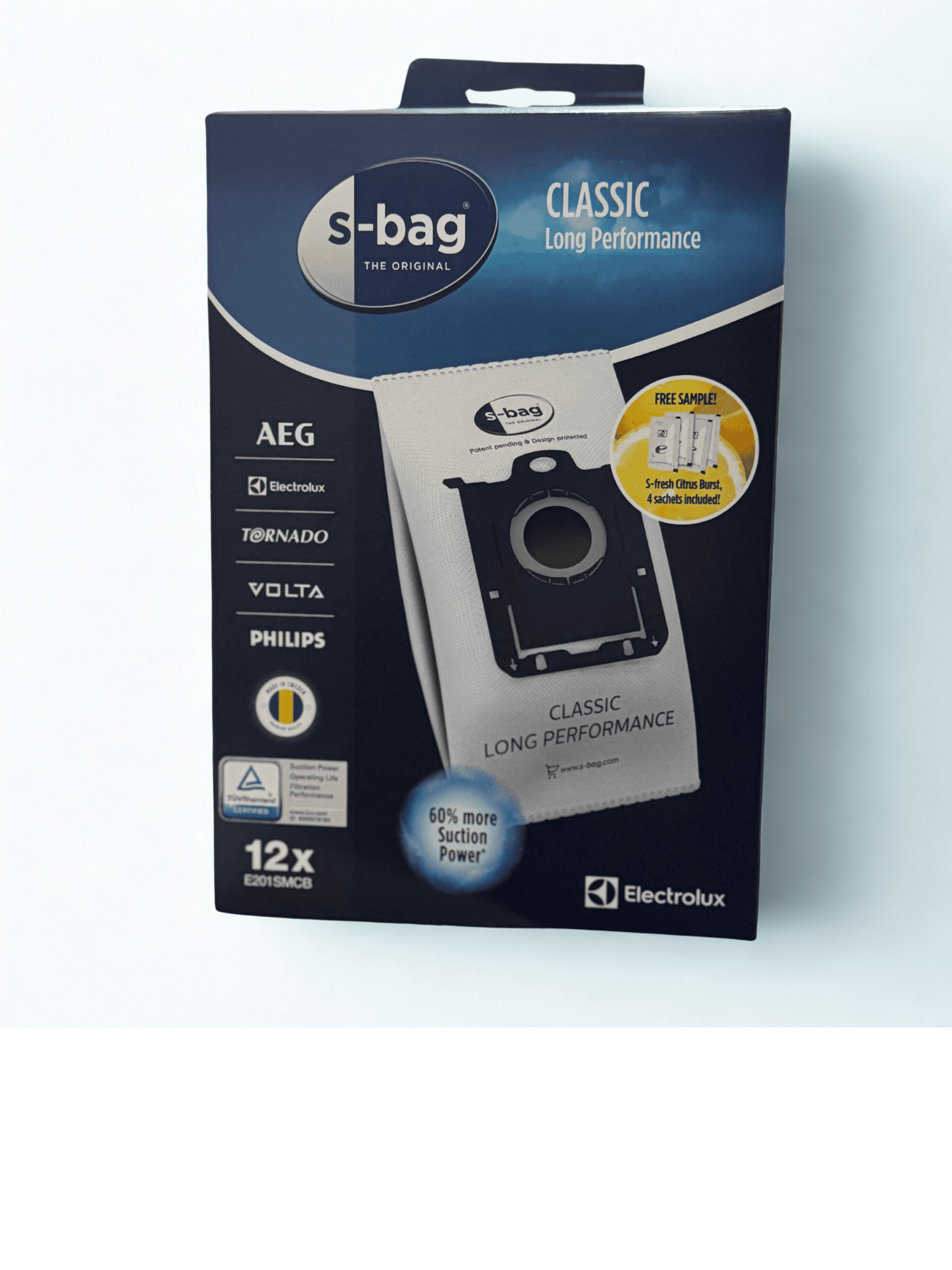 Electrolux / Philips S-bag Classic Long Performance — 12 kusů (E201SMCB)