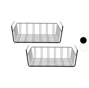 Livarno home - Košík do skříně, 2 kusy (bílá)