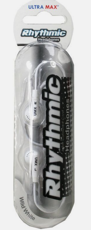 Ultra Max Rhythmic Stereo - sluchátka do uší (bílá)