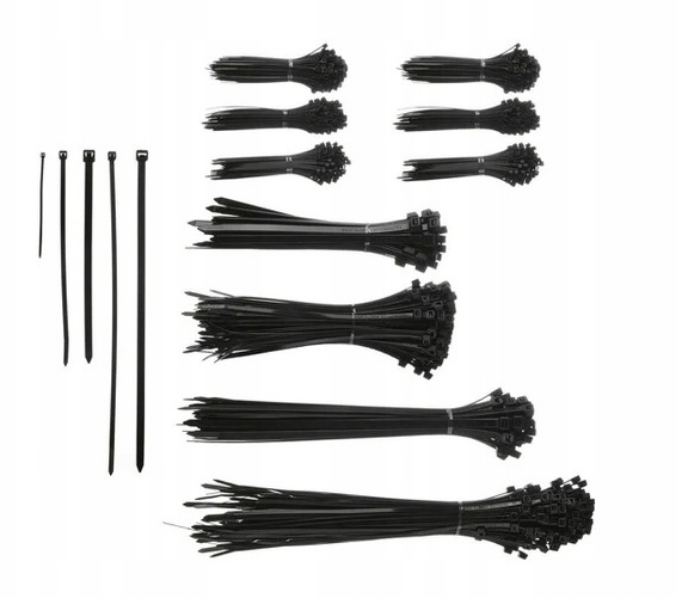 Fotografie Parkside - sada stahovacích pásků na kabely 705 x 7,5 mm, 35 ks, černé