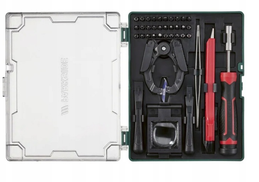 Parkside - sada nástrojů pro přesnou mechaniku, 37 dílů (21/E-617)
