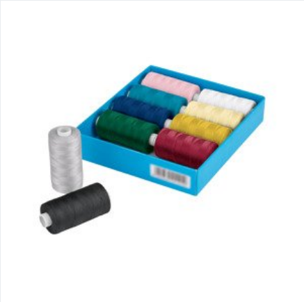 Crelando - sada univerzálních šicích nití, 10dílná (barevná)