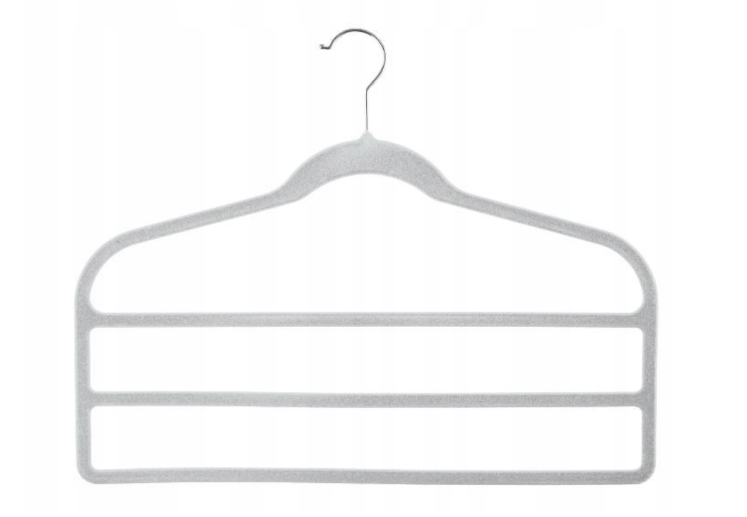 Livarno Home - šatní ramínko 2ks, šedomodré