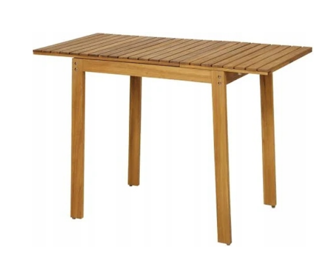 Dřevěný rozkládací zahradní stolek 110x55x75 cm