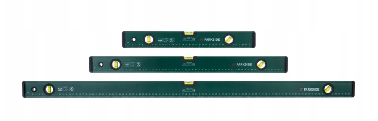 Fotografie Parkside - sada vodováh 3v1 – 40 cm, 60 cm, 100 cm