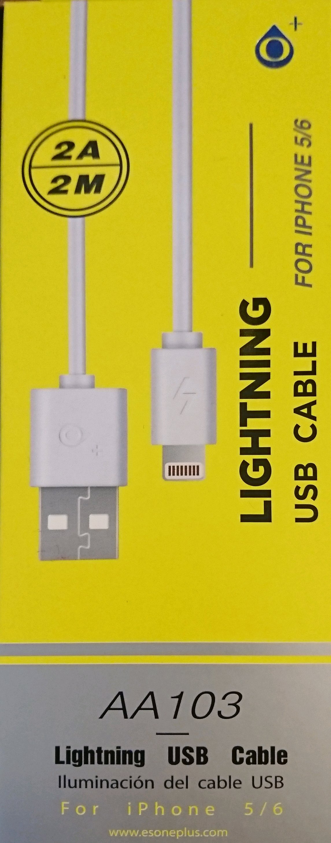 Aligator Plus Datový kabel ALIGATOR AA103, iPhone lightning, bílý