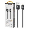 14523 datovy kabel aligator 2a iphone lightning 1m cerny