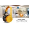 Bluetooth sluchátka ALIGATOR AH02, FM, SD karta, mustard