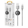 Datový kabel ALIGATOR PREMIUM 2A, USB-C šedý (DATKP08)