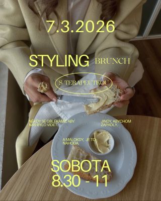 Nový jarní termín 🌼 Styling brunch s terapeutkou 🥐 Zveme tě na komorní brunch, kde se potkává styling a terapie. Prostor,...