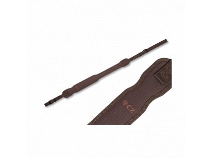Popruh na zbraň CZ nylon/guma - hnedý