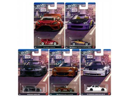 HOT WHEELS Compact Kings sada 5 auticek 1 64