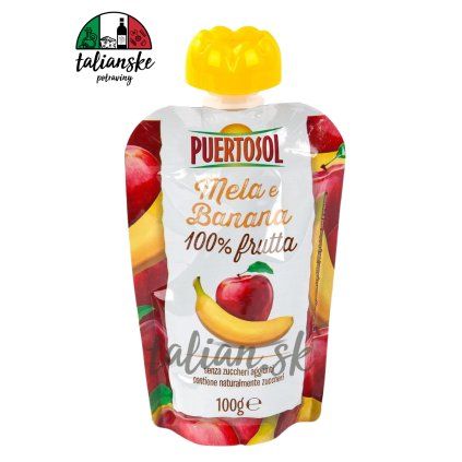 Ovocné pyré JABLKO BANÁN 100g PUERTOSOL