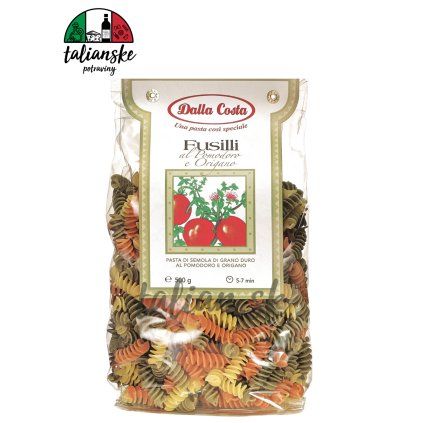 Fusilli al Pomodoro e origano ochutené 500g Dalla Costa