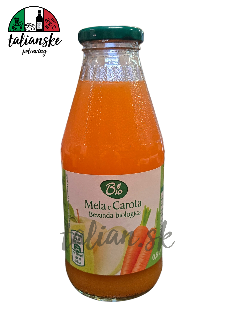 Ovocná šťava jablko, mrkva bio 500ml - Bio