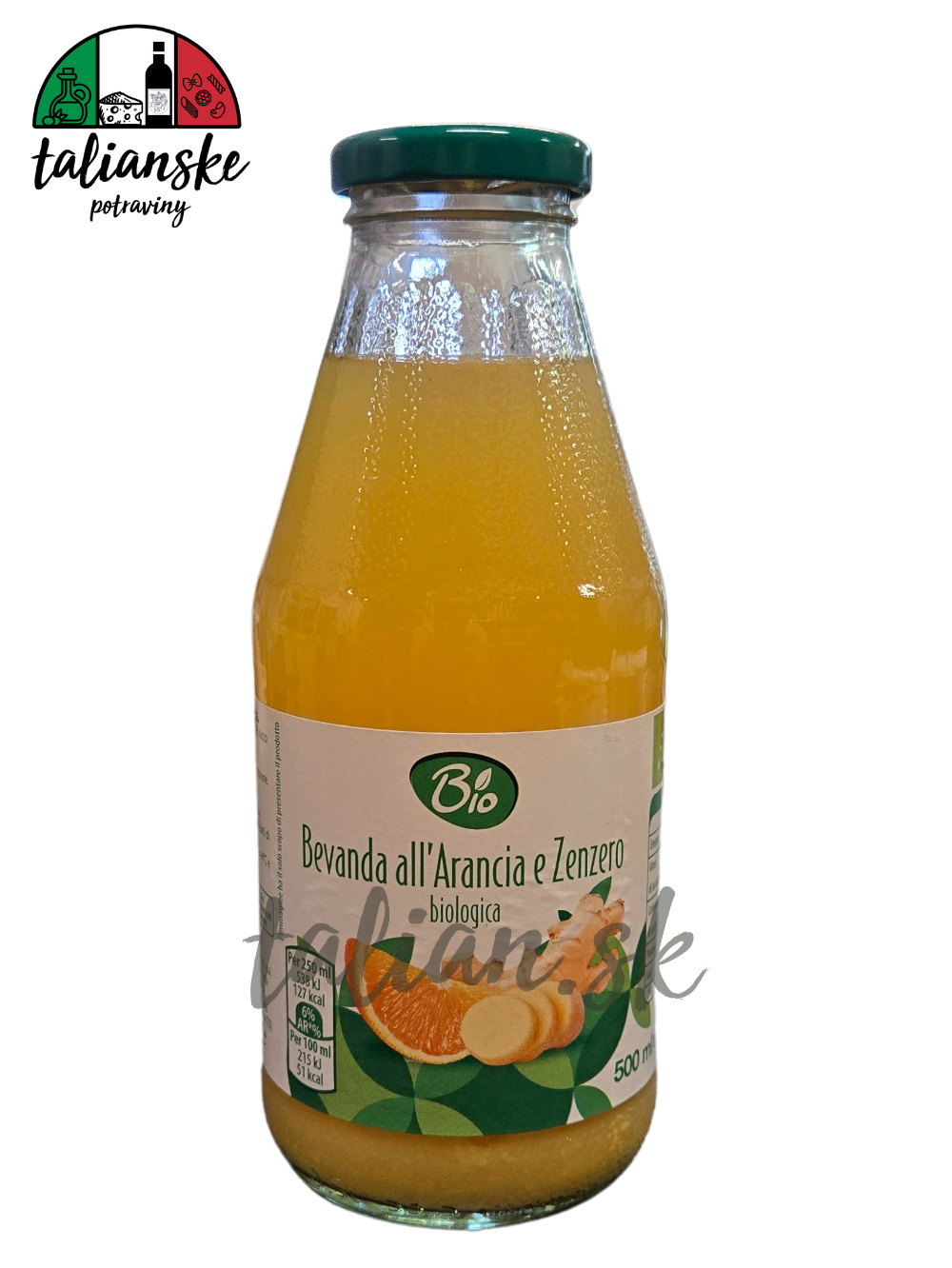 Ovocná šťava pomaranč, zázvor bio 500ml - Bio