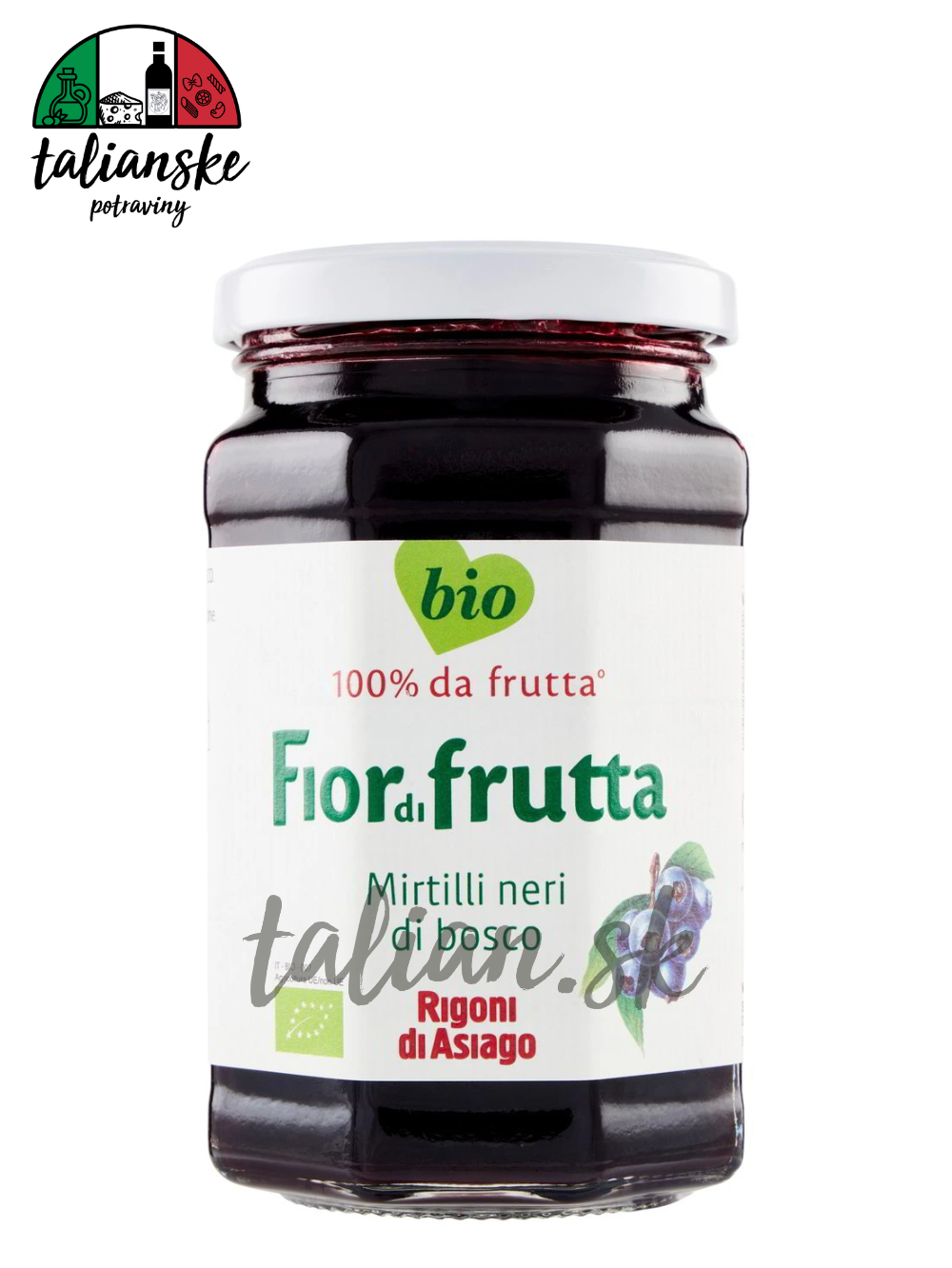 Džem lesné čučoriedky BIO 330g Rigoni di Asiago