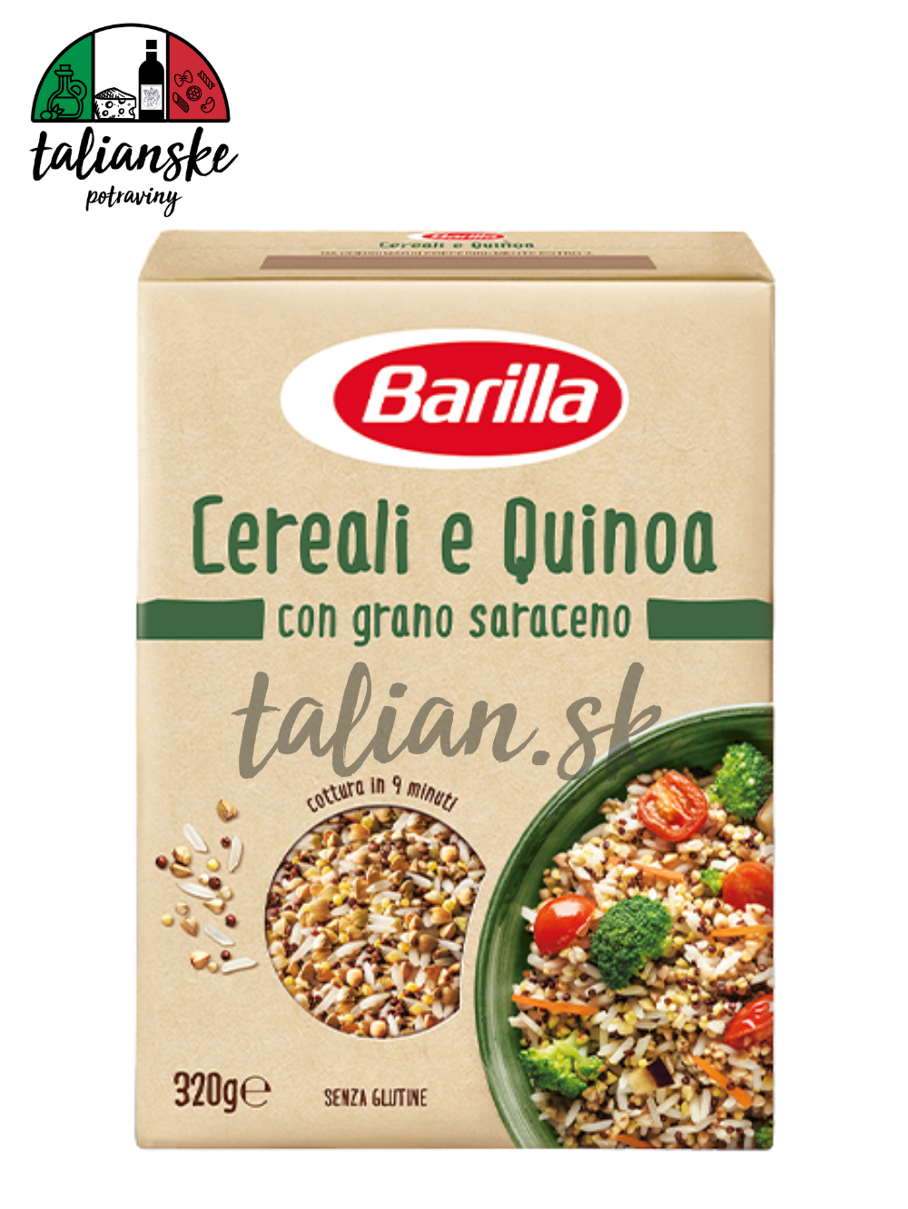 Obilniny a Quinoa s pohánkou 320g Barilla