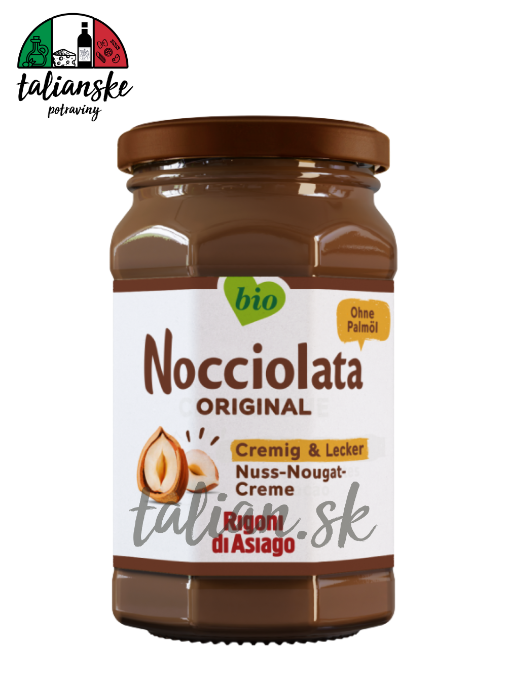 Nocciolata mliečna BIO 250g Rigoni di Asiago
