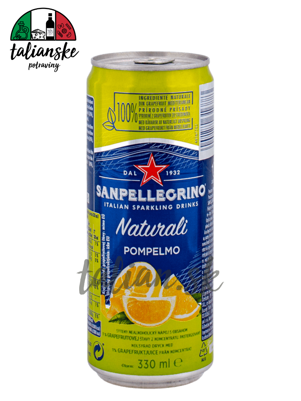 San Pellegrino POMPELMO plech 0,33l