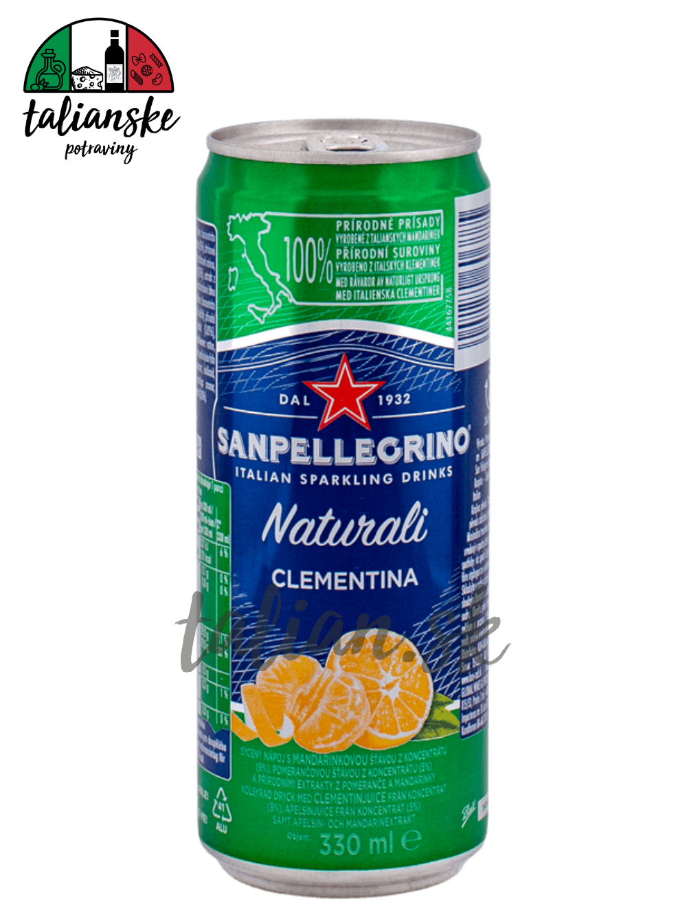 San Pellegrino CLEMENTINA plech 0,33l
