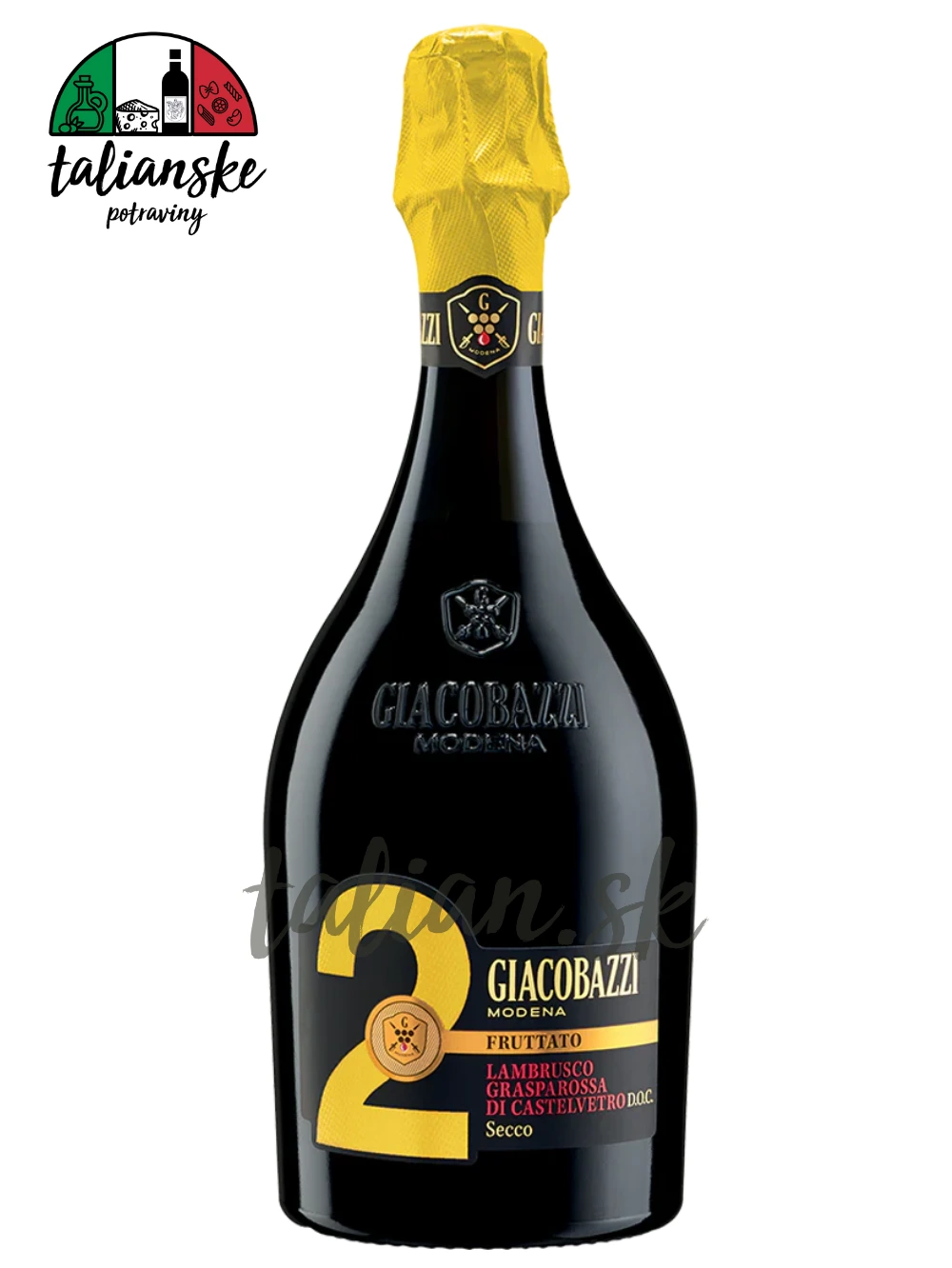 Lambrusco Grasparossa di Castelvetro DOC FRUTTATO secco 11% 0,75L GIACOBAZZI