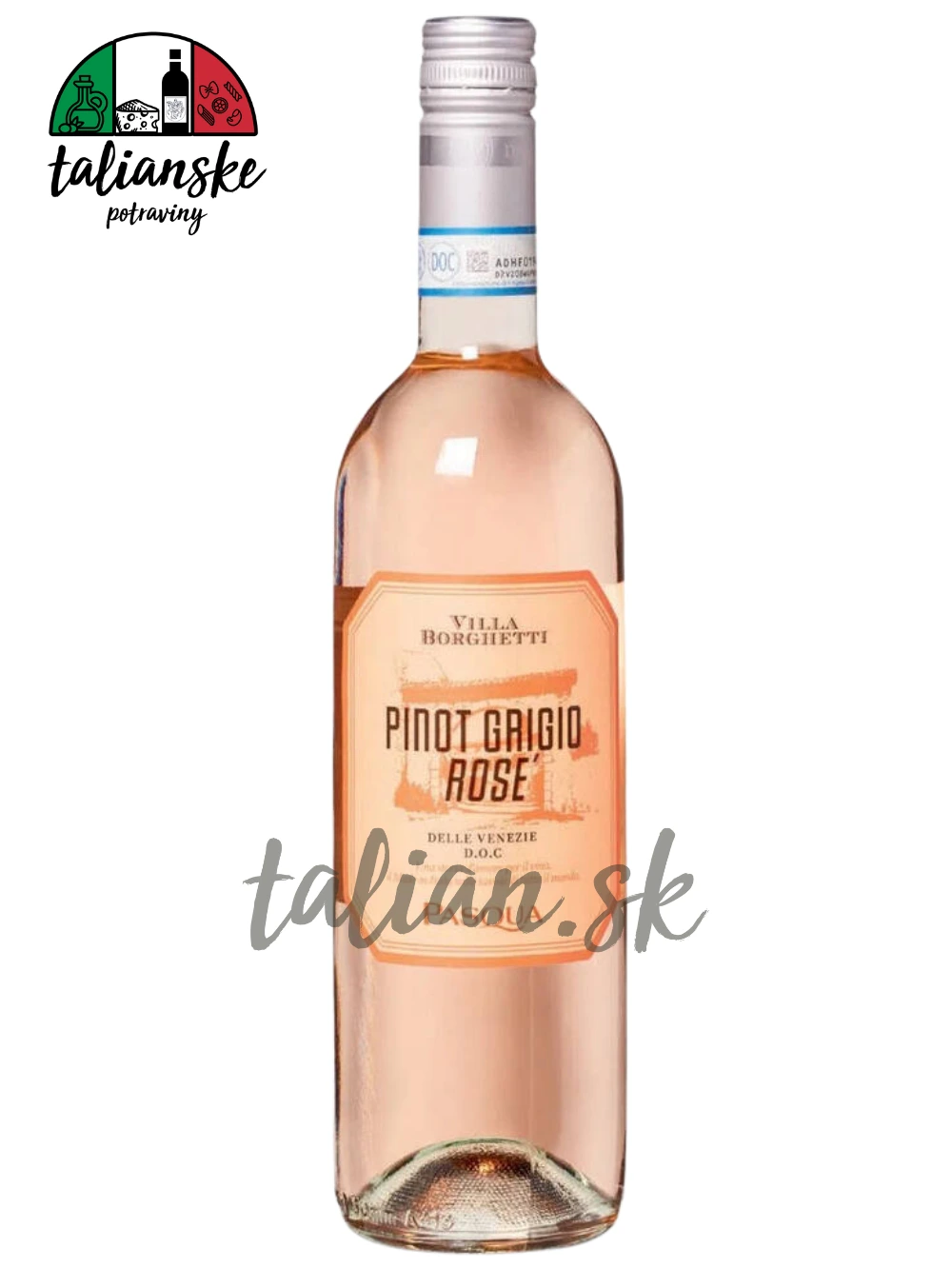 Pinot Grigio ROSÉ delle Venezie DOC Villa Borghetti 12% 0,75L PASQUA