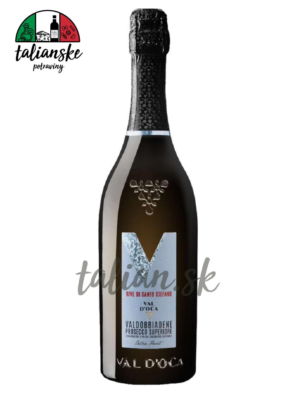 Prosecco superiore DOCG Rive di Santo Stefano Extra Brut 11,5% 0,75L VAL D'OCA
