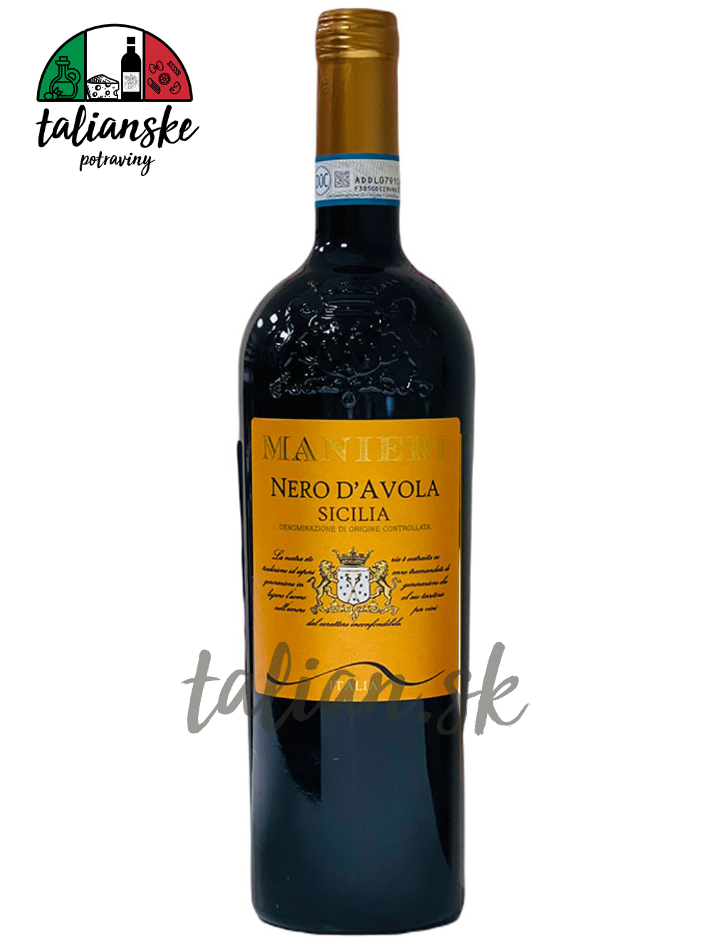 NERO d'AVOLA SICILIA DOC 13,5% 0,75L MANIERI