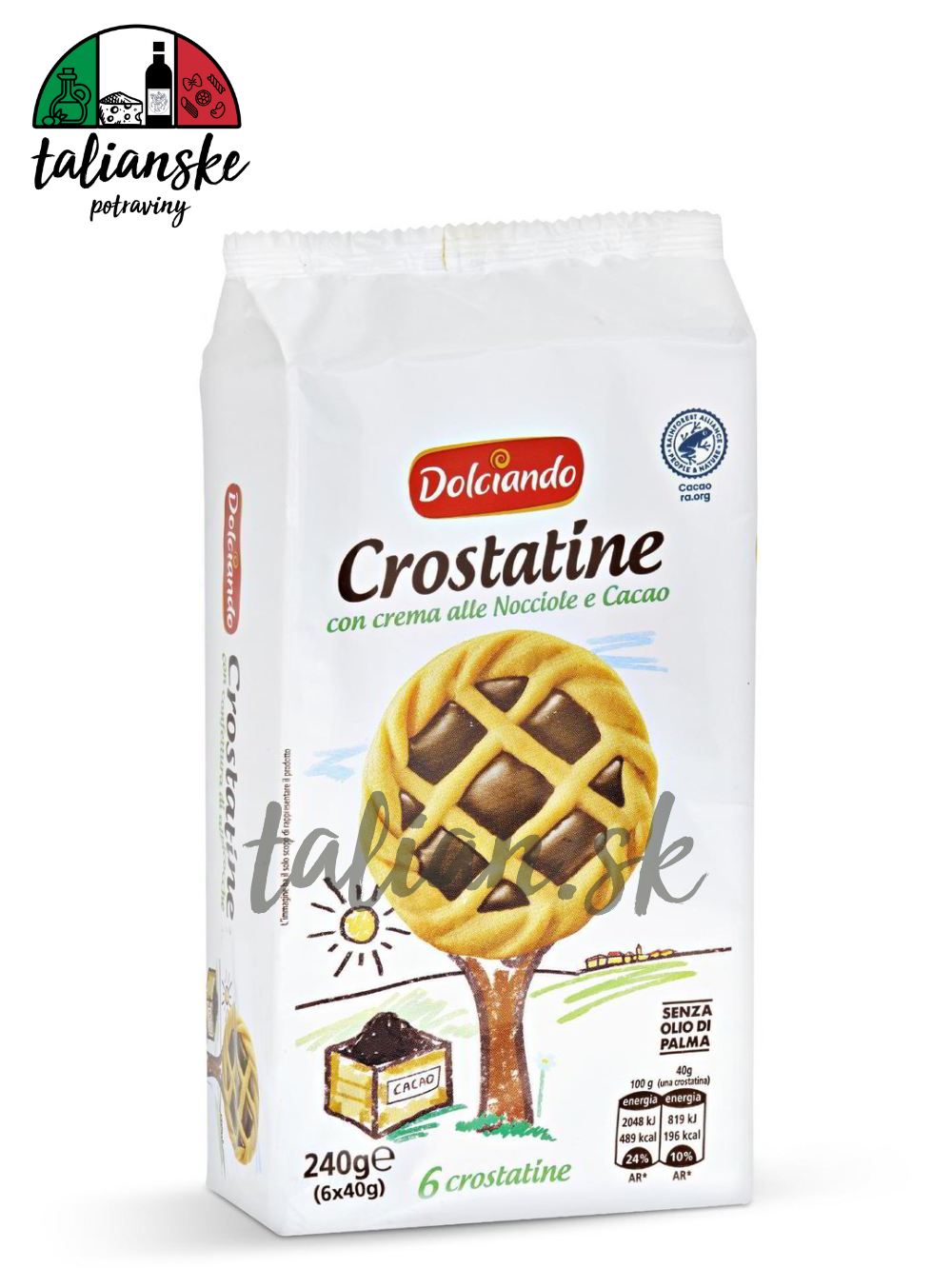Crostatine čokoláda 6x40g